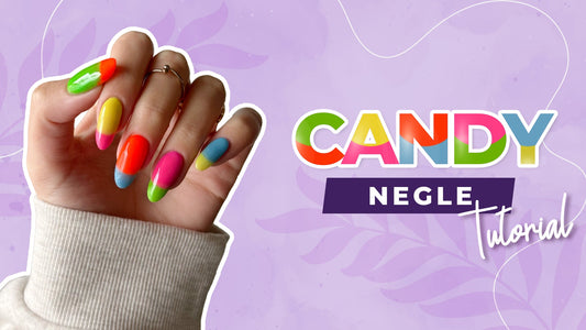 Farverig fransk manicure - trin for trin med candy-inspireret nailart